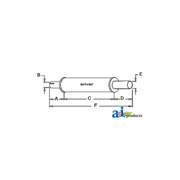 Muffler 23" x5" x5"